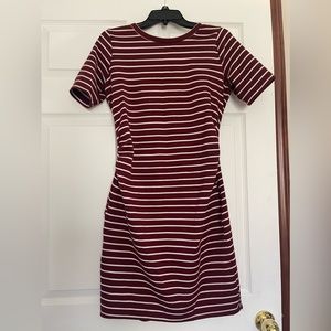 Striped dress red dress red and white